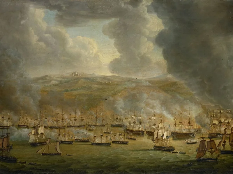 1786-Gerardus Laurentius Keultjes - La flotta anglo-olandese attacca Algeri nel 1816